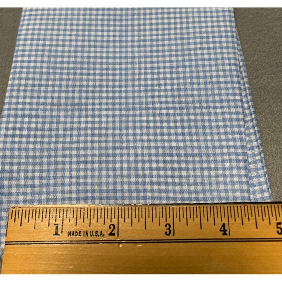 Blue Gingham Fat Quarter 18" x22" Cotton Fabric Sewing Crafts Quilting - Picture 2 of 4